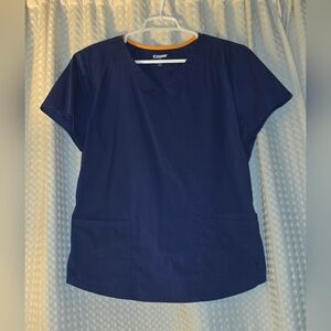 Scrubstar Womens Scrub Top ~ Large ~ Navy Blue